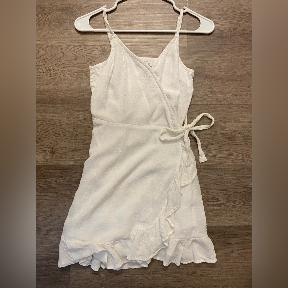 Hollister California White Wrap Sundress